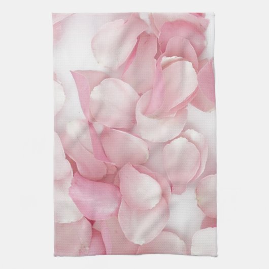 Roze Petals Kitchen Towel Theedoek (Verticaal)
