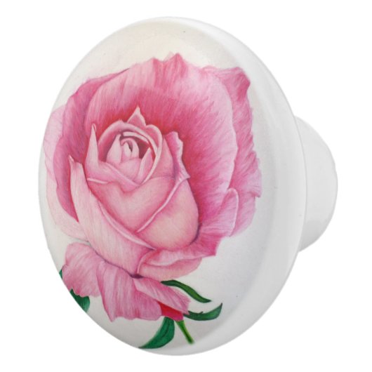 Roze Petals Knob Keramische Knop (Rechts)