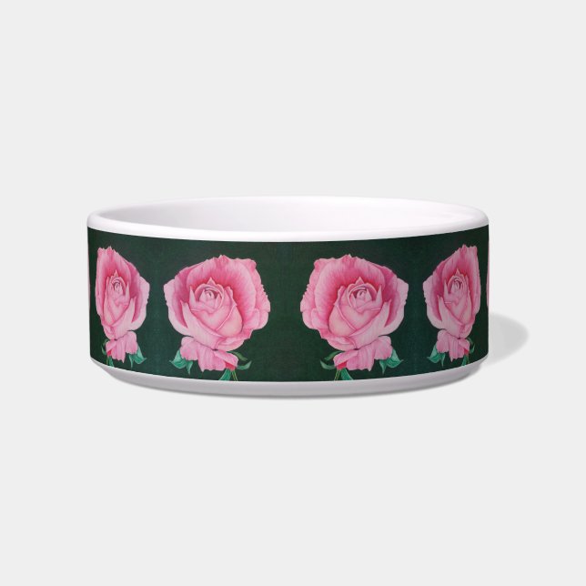 Roze petals medium forel voerbakje (Voorkant)