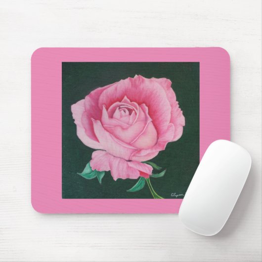 Roze Petals Mousepad Muismat (Met muis)