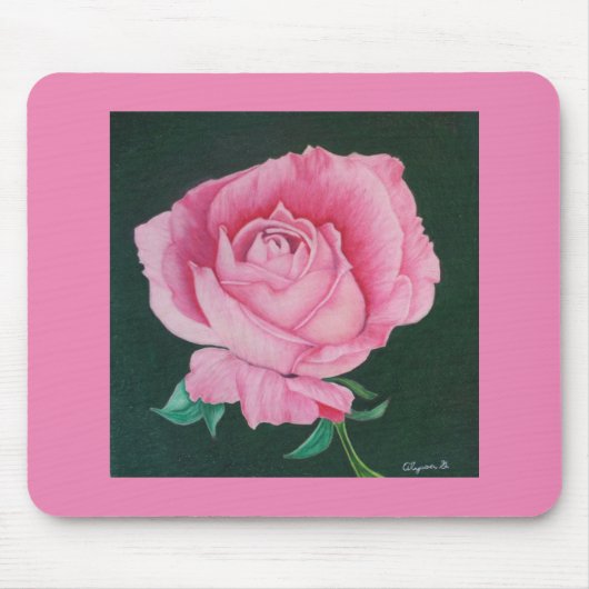 Roze Petals Mousepad Muismat (Voorkant)