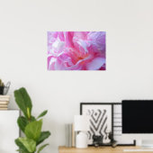 Roze Petals Peonie Poster (Thuiskantoor)
