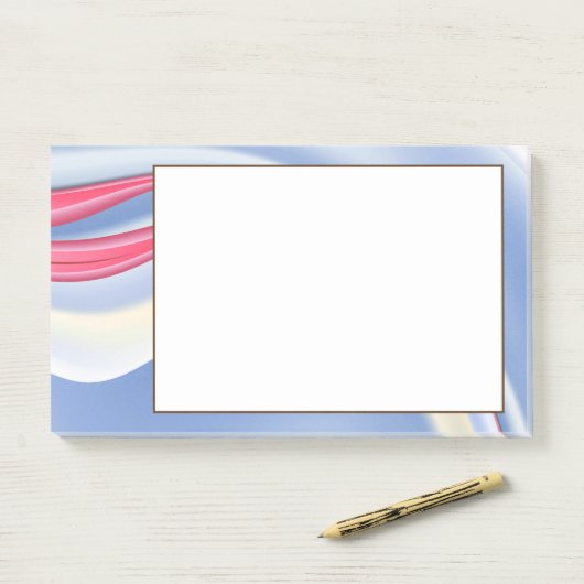 Roze Petals Post-it® Notes (Op bureau)