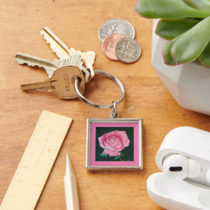 Roze Petals Sleutelhanger