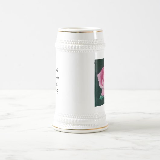 Roze Petals Stein Bierpul (Center)