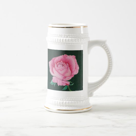 Roze Petals Stein Bierpul (Rechts)