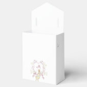 Roze Peter de Konijn Floral Monogram Baby shower Bedankdoosjes (Geopend)
