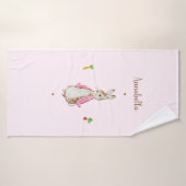 Roze Peter het Konijn Badhanddoek (Badhanddoek)