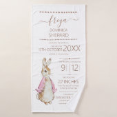 Roze Peter het Konijn Badhanddoek (Badhanddoek)