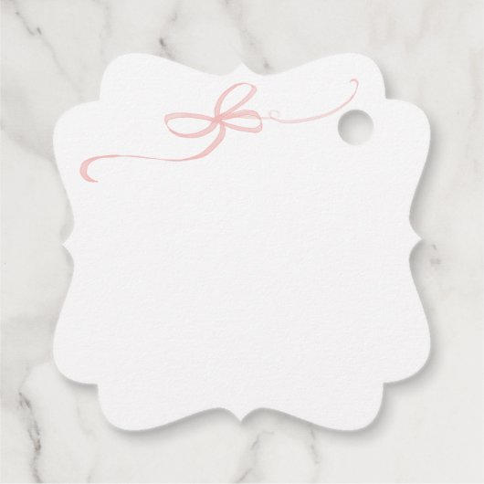 Roze Peter het Konijn Beatrix Meisje Baby shower Bedankjes Labels (Achterkant)