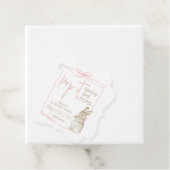 Roze Peter het Konijn Beatrix Meisje Baby shower Bedankjes Labels (In situ)