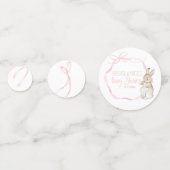 Roze Peter het Konijn Beatrix Meisje Baby shower Confetti (Achterkanten)
