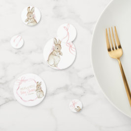 Roze Peter het Konijn Beatrix Meisje Baby shower Confetti