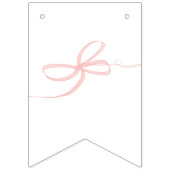 Roze Peter het Konijn Beatrix Potter 1e verjaardag Vlaggetjes (Eerste vlag)