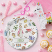 Roze Peter het Konijn Papieren Bordje (Feest)