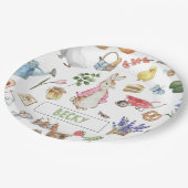 Roze Peter het Konijn Papieren Bordje (Gekanteld)