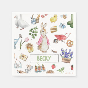 Roze Peter het Konijn Servet