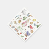 Roze Peter het Konijn Servet (Hoek)