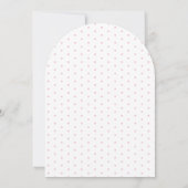 Roze Peter Konijn Baby Meisje Douche Kaart (Achterkant)