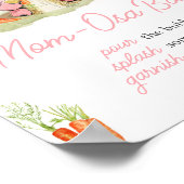 Roze Peter Konijn Baby shower Moeder Osa Bar Poster (Hoek)