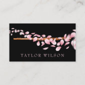 roze petroleumether visitekaartje (Voorkant)