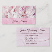 roze petroleumolen voor visitekaartjes sjabloon (Voorkant / Achterkant)