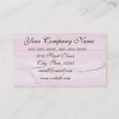 roze petroleumolen voor visitekaartjes sjabloon (Achterkant)