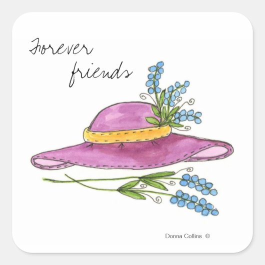 Roze Petten Sticker (Voorkant)