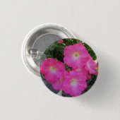 roze petunia Bloedfoto Ronde Button 3,2 Cm (Voorkant /achterkant)