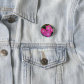 roze petunia Bloedfoto Ronde Button 3,2 Cm (In situ)