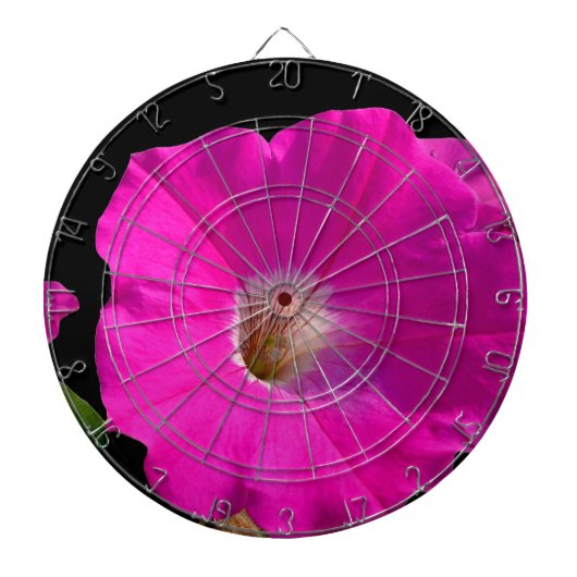 roze petunia bloem dartbord (Voorkant)