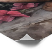Roze Petunia Bloemen Art Print Poster (Hoek)