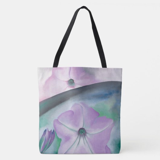Roze petunia-bloemschilderij van Georgia O'Keeffe Tote Bag (Voorkant)