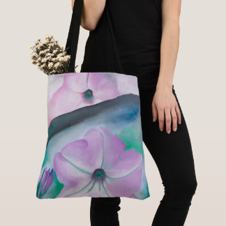 Roze petunia-bloemschilderij van Georgia O'Keeffe Tote Bag