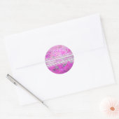 Roze Petunia Elegante Stickers (Envelop)