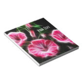 Roze Petunia Esoteric Floral Notitieblok (Schuin)