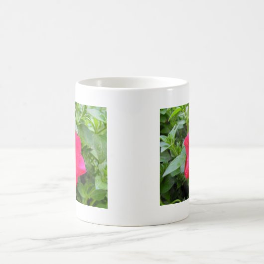 Roze Petunia Flower Koffiemok (Center)