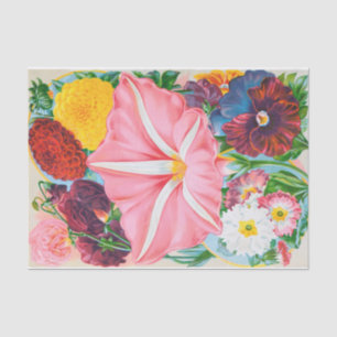 Roze Petunia Garden Flowers Weefpapier Tissuepapier