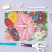  Roze Petunia Garden Flowers Weefpapier Tissuepapier (Craft)