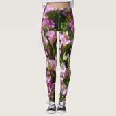 Roze Petunia Leggings (Voorkant)