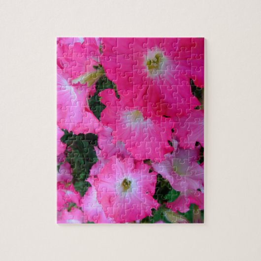 Roze petunia legpuzzel (Verticaal)