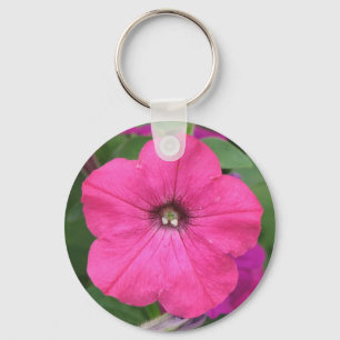 Roze Petunia Sleutelhanger
