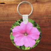  Roze Petunia Sleutelhanger (Voorkant)