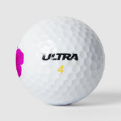 Roze Petunia Spring-dames of Mannen Golfballen (Logo)