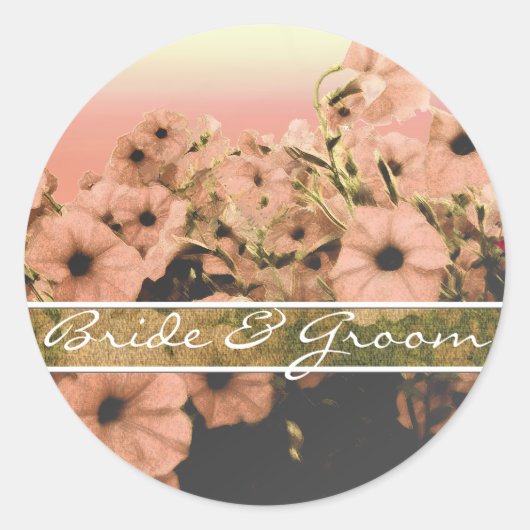 Roze Petunia Stickers (Voorkant)