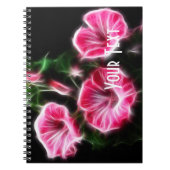 Roze Petunia Surreal Floral Notitieboek (Voorkant)