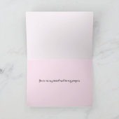 Roze Petunia Thinking of You Kaart (Binnen)