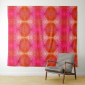 Roze Petunia X 1974 Ikat 4 Wandkleed (In Situ (horizontaal))