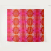 Roze Petunia X 1974 Ikat 4 Wandkleed (Voorkant (horizontaal))