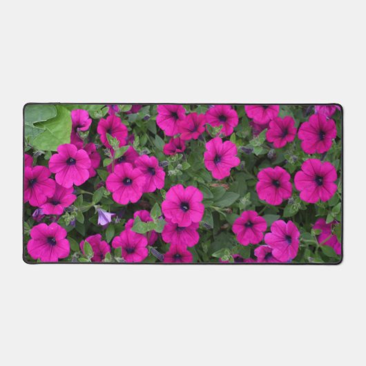  roze petunias bloemig bureaumat (Voorkant)